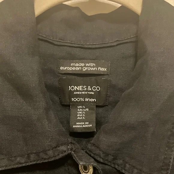Jones New York linen jacket large - Picture 2 of 7